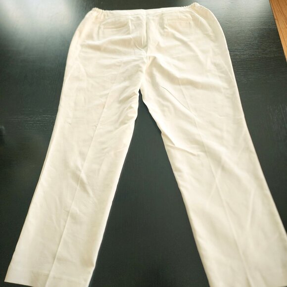 Anne Klein White Classic Minimalist Ankle Dress Pants Sz. 18W & 20W - Picture 8 of 15